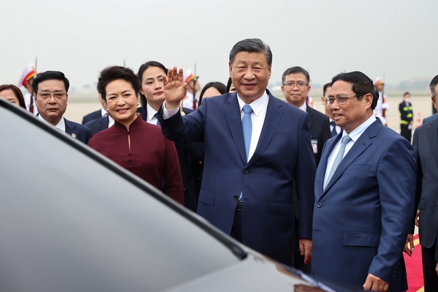 Thủ tướng Phạm Minh Chính đón Tổng Bí thư, Chủ tịch nước Trung Quốc Tập Cận Bình- Ảnh 5. Thủ tướng Phạm Minh Chính đón Tổng Bí thư, Chủ tịch nước Trung Quốc Tập Cận Bình- Ảnh 5.