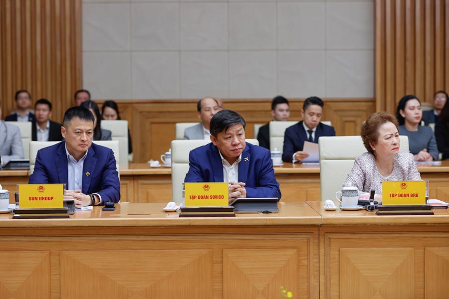 Một số doanh nghiệp tư nhân tham gia Hội nghị. Ảnh: VGP.
