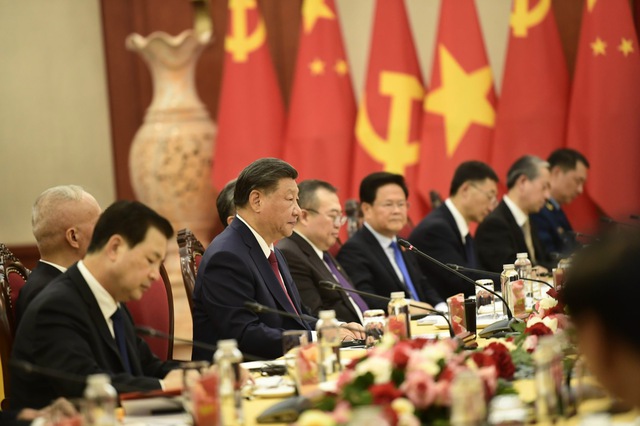 Tổng Bí thư Nguyễn Phú Trọng chủ trì lễ đón cấp Nhà nước Tổng Bí thư, Chủ tịch Trung Quốc Tập Cận Bình- Ảnh 9.