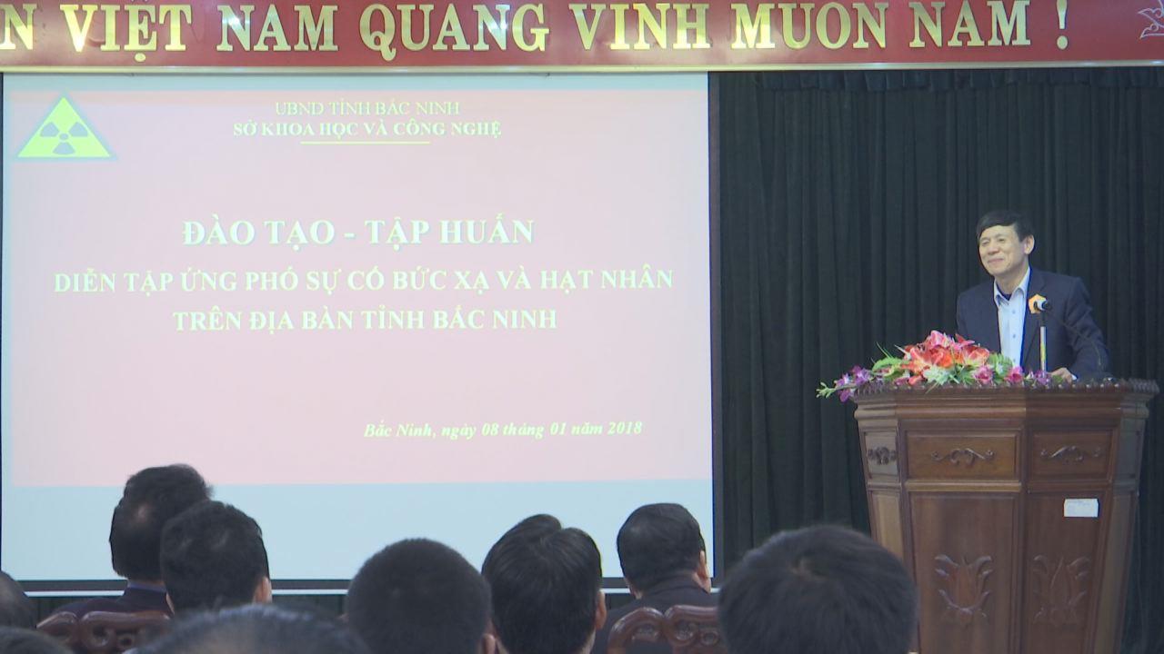 Đào tạo, tập huấn diễn tập ứng phó sự cố bức xạ và hạt nhân trên địa bàn tỉnh
