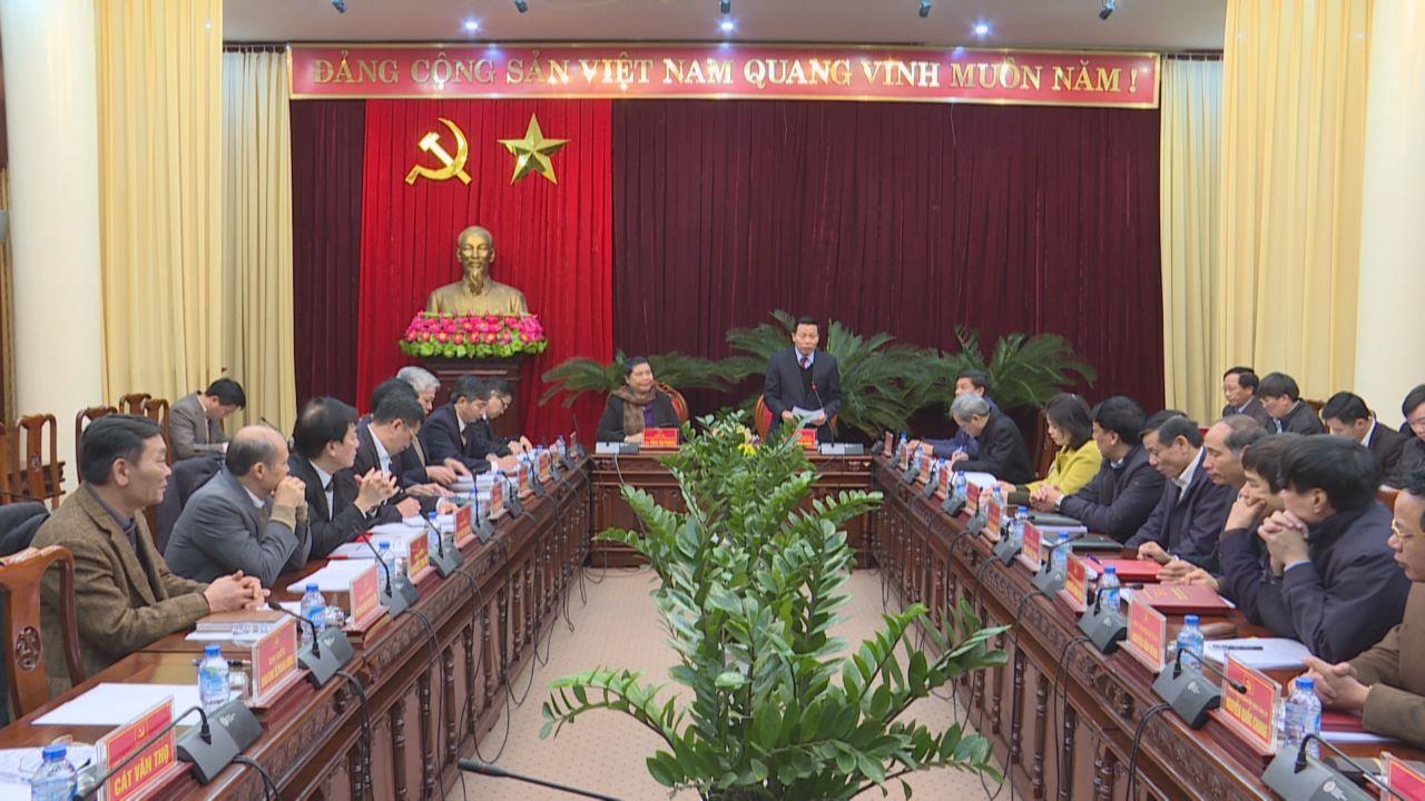 Đoàn công tác của Ban Bí thư T.Ư Đảng làm việc  với Ban Thường vụ Tỉnh uỷ Bắc Ninh