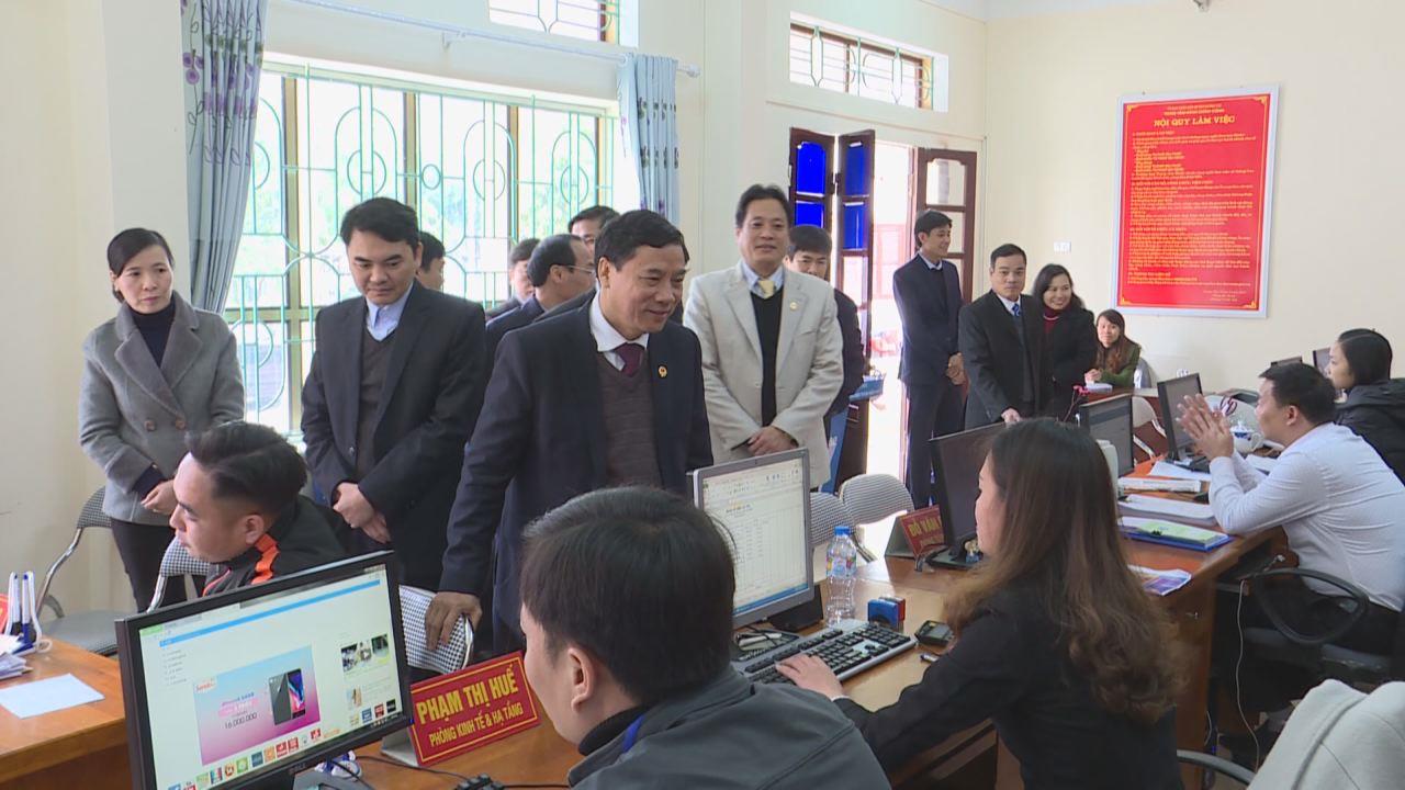 Lãnh đạo tỉnh thăm Trung tâm Hành chính công huyện Lương Tài