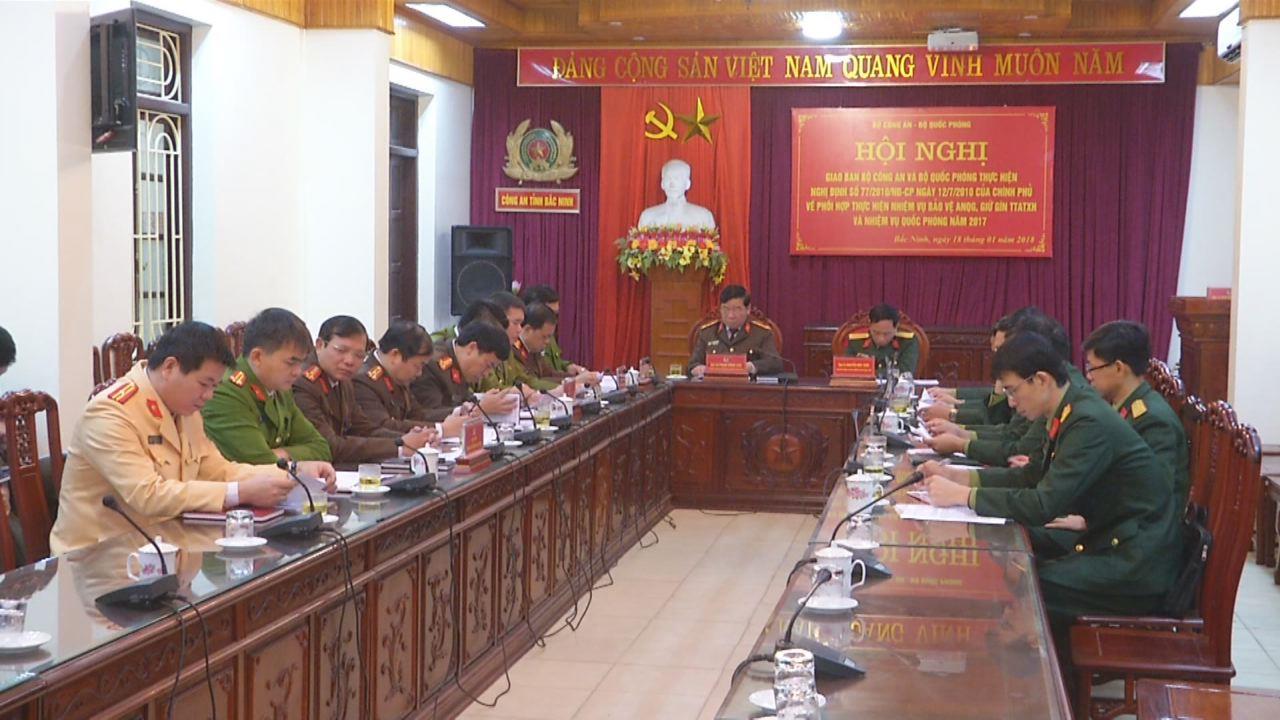 Giao ban trực tuyến thực hiện Nghị định 77/CP về phối hợp giữa Bộ Công an và Bộ Quốc phòng trong thực hiện nhiệm vụ bảo vệ an ninh Quốc gia