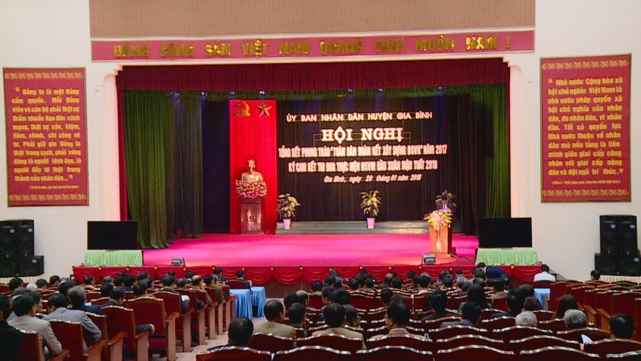 Gia Bình triển khai thực hiện phong trào “Toàn dân đoàn kết xây dựng đời sống văn hóa” năm 2018