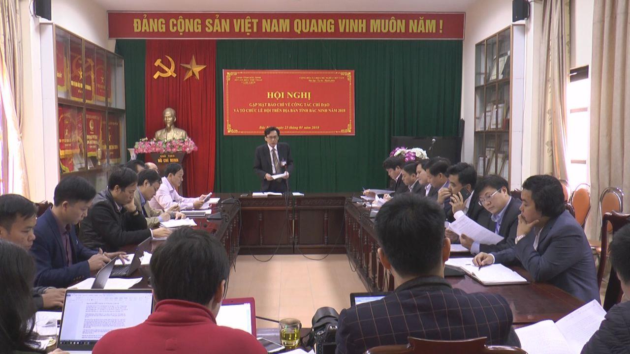 Gặp mặt báo chí về công tác quản lý lễ hội năm 2018