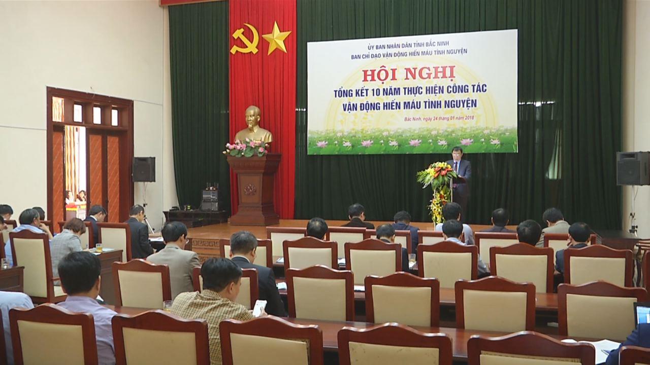 Bắc Ninh tổng kết 10 năm thực hiện vận động hiến máu tình nguyện