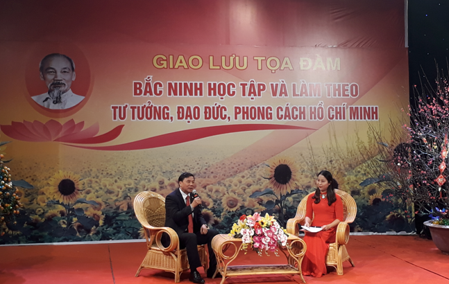 Giao lưu tọa đàm "Bắc Ninh học tập và làm theo tư tưởng, đạo đức,  phong cách Hồ Chí Minh"