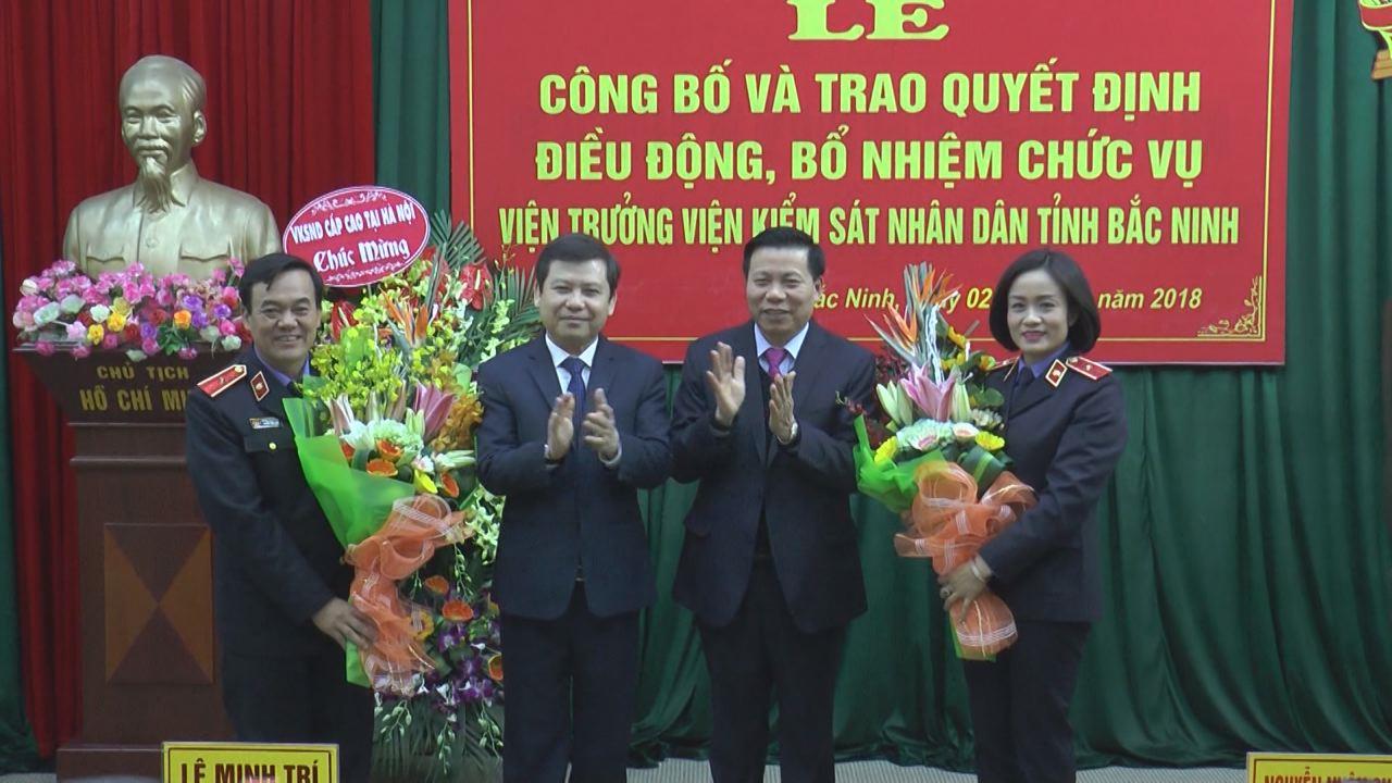 Công bố và trao Quyết định bổ nhiệm Viện trưởng Viện KSND tỉnh