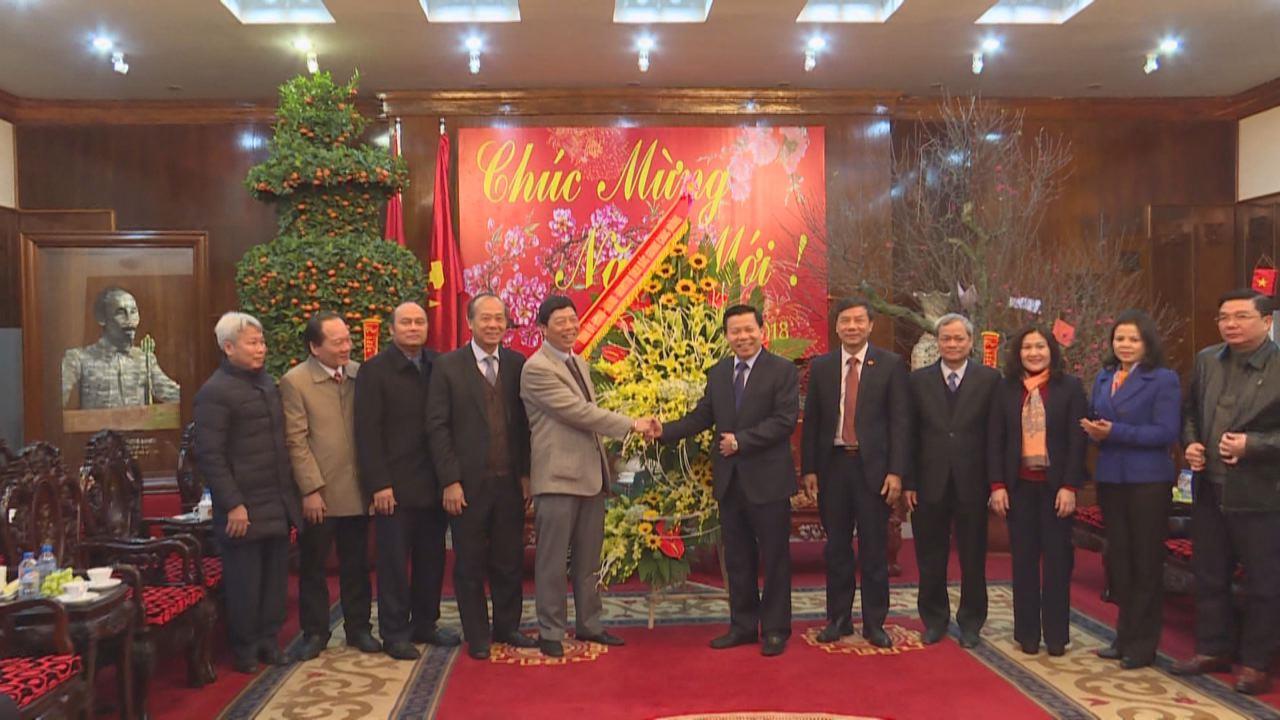Đoàn đại biểu tỉnh Bắc Giang chúc Tết tỉnh Bắc Ninh