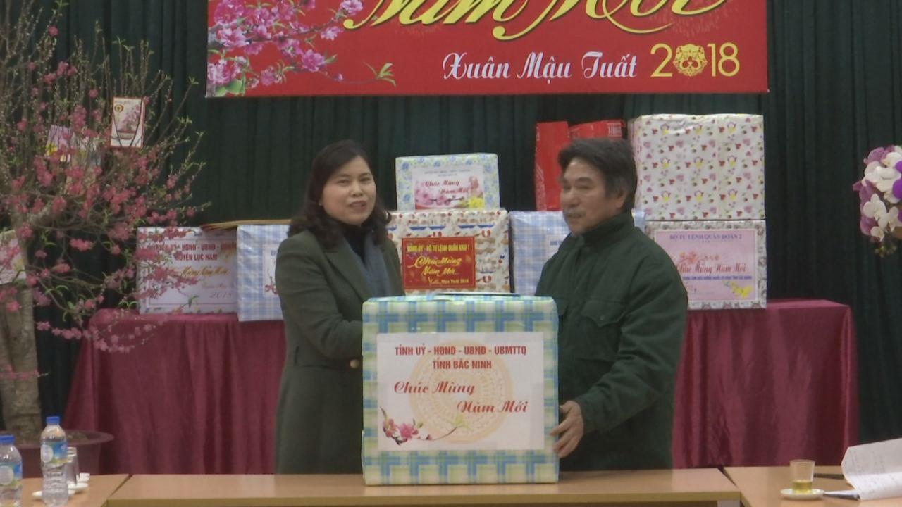 Phó trưởng đoàn Đại biểu Quốc hội tỉnh tặng quà Trung tâm Điều dưỡng Người có công tỉnh Bắc Giang