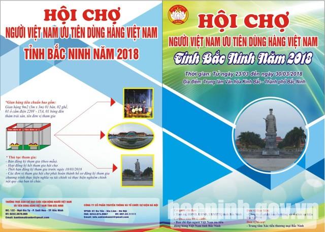 Hội chợ Người Việt Nam ưu tiên dùng hàng Việt Nam tỉnh Bắc Ninh 2018