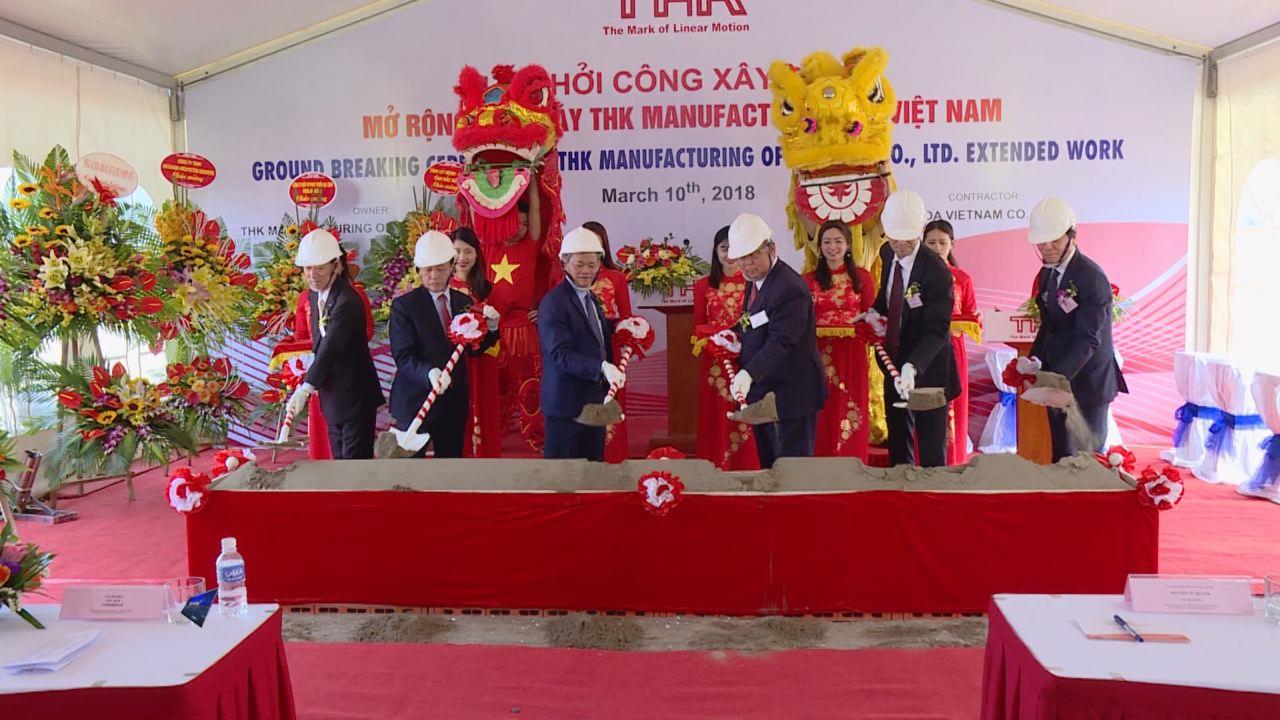 Khởi công mở rộng Nhà máy THK Việt Nam tại Khu công nghiệp Tiên Sơn