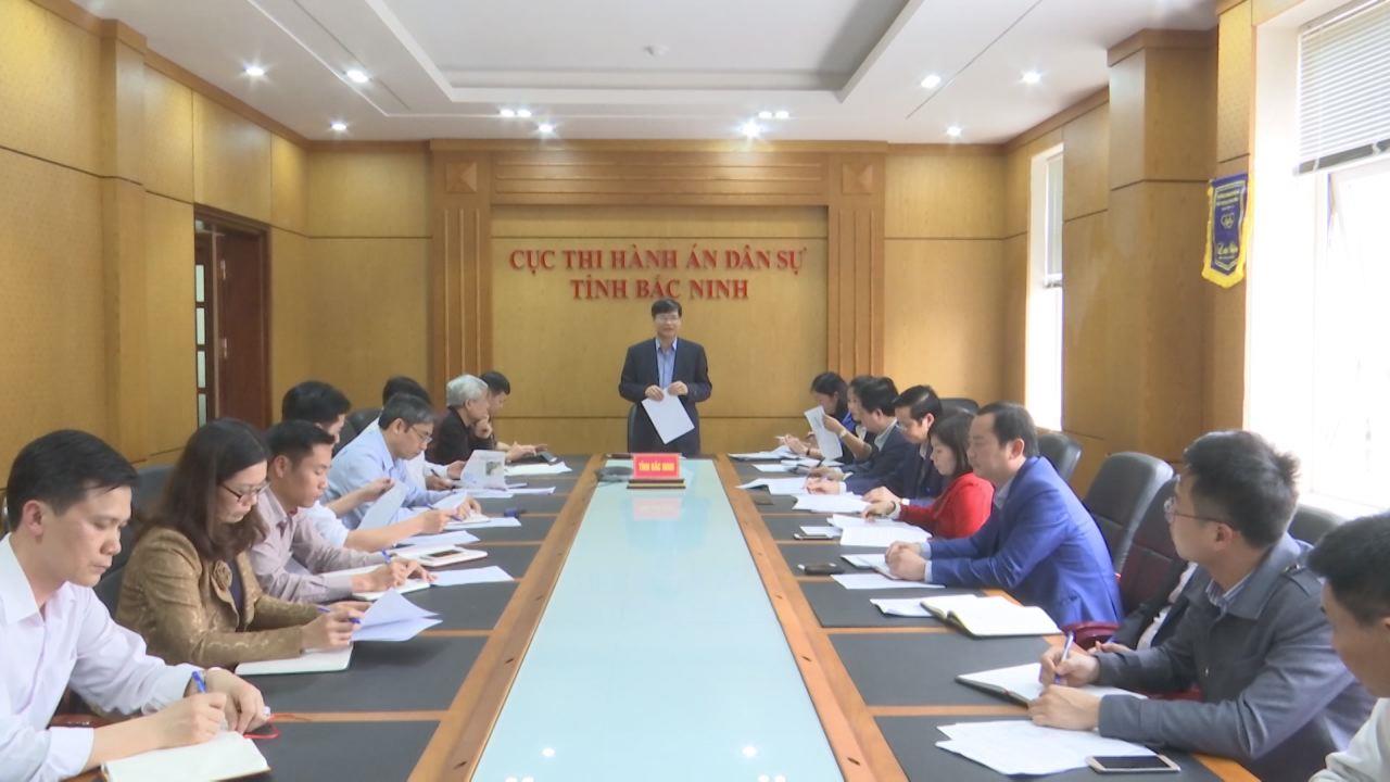 Ban Pháp chế HĐND tỉnh giám sát Cục Thi hành án dân sự tỉnh           