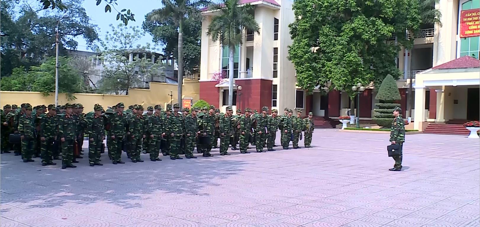 Bộ CHQS tỉnh luyện tập chuyển trạng thái sẵn sàng chiến đấu