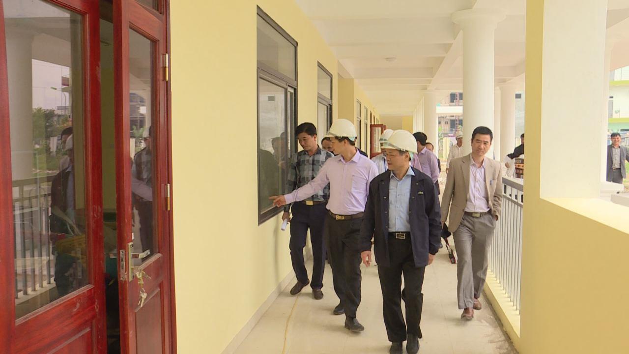 Chủ tịch UBND tỉnh kiểm tra tiến độ xây dựng trường học tại thành phố Bắc Ninh