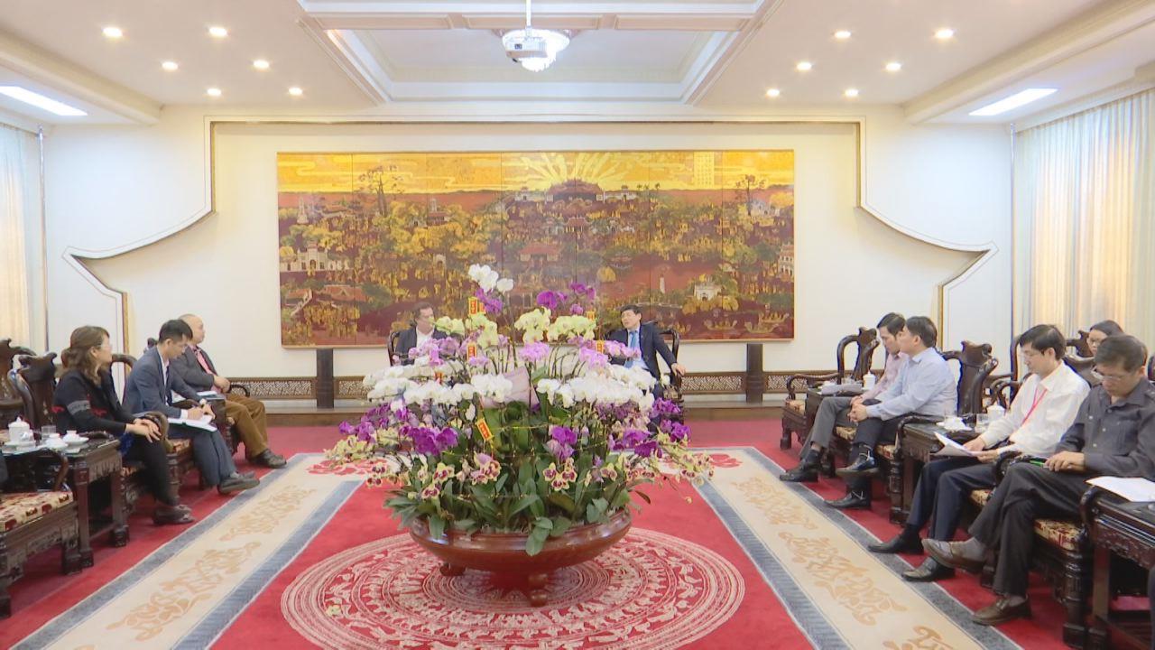 Phó Chủ tịch Thường trực UBND tỉnh tiếp chuyên gia tư vấn đầu tư dự án Bệnh viện Quốc tế
