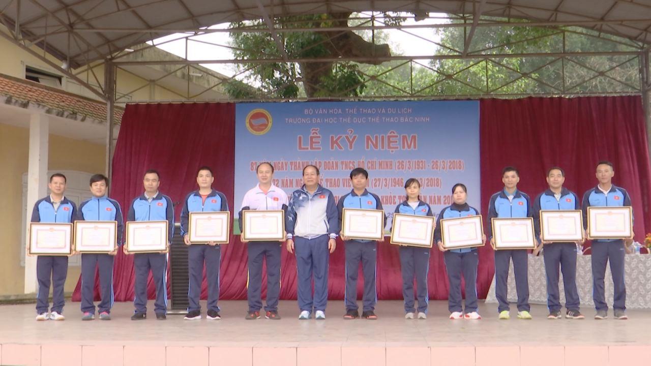 Trường Đại học TDTT Bắc Ninh kỷ niệm 72 năm Ngày Thể thao Việt Nam
