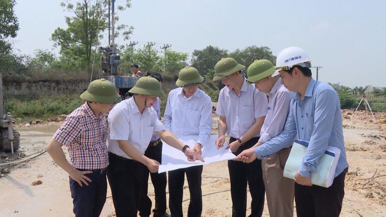  Phó Chủ tịch UBND tỉnh kiểm tra tiến độ xây dựng Trạm bơm Phú Lâm 1 