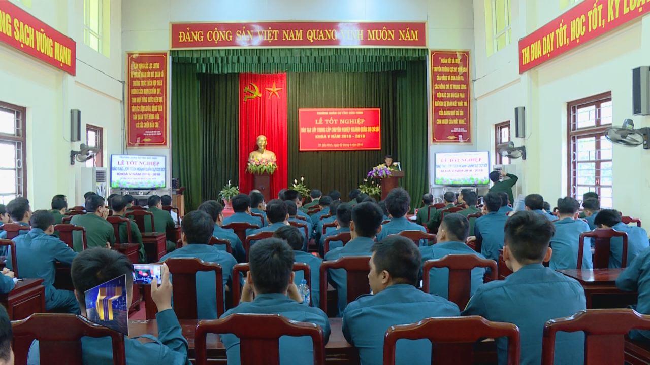  Lễ tốt nghiệp lớp Trung cấp chuyên nghiệp ngành Quân sự cơ sở khóa V
