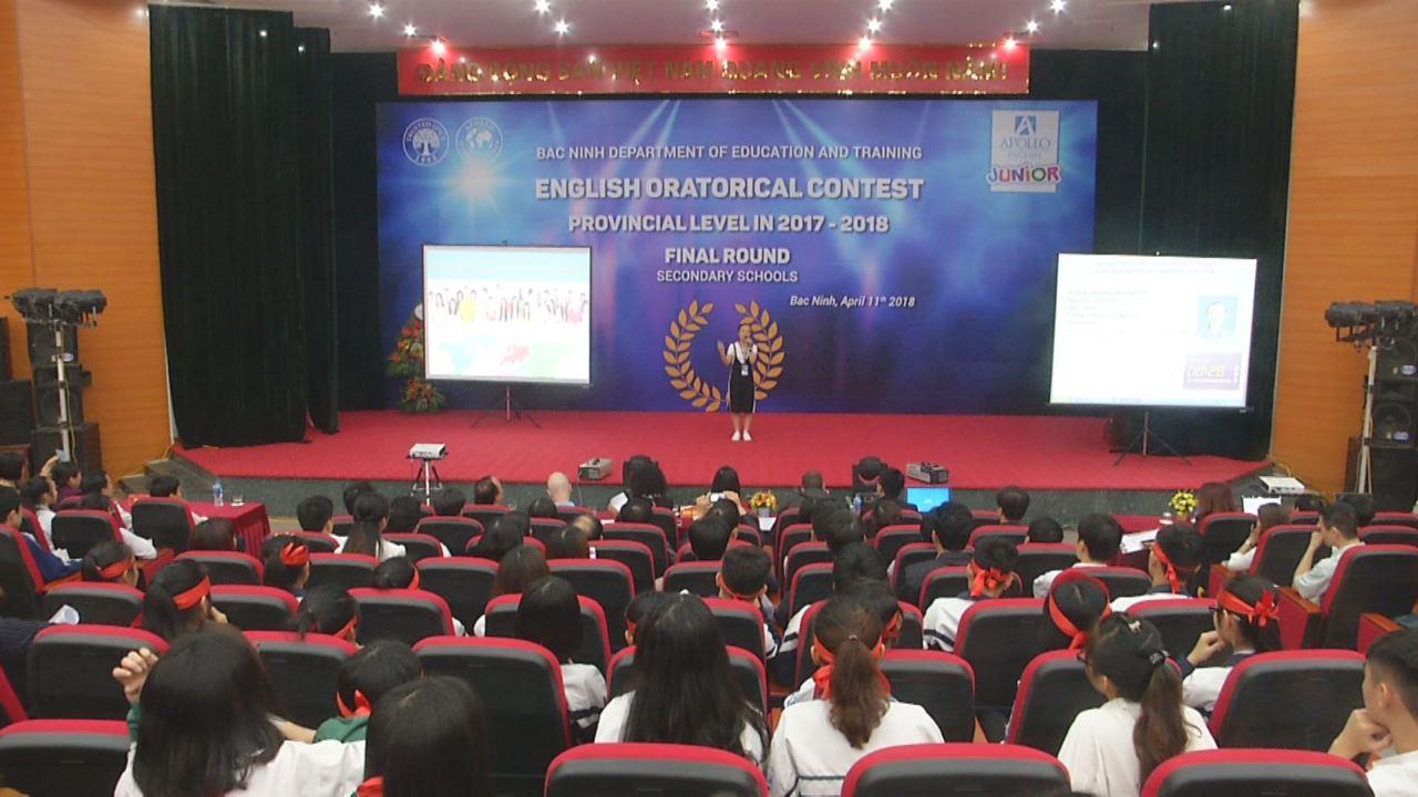 Chung kết Cuộc thi hùng biện Tiếng Anh cấp tỉnh 2018