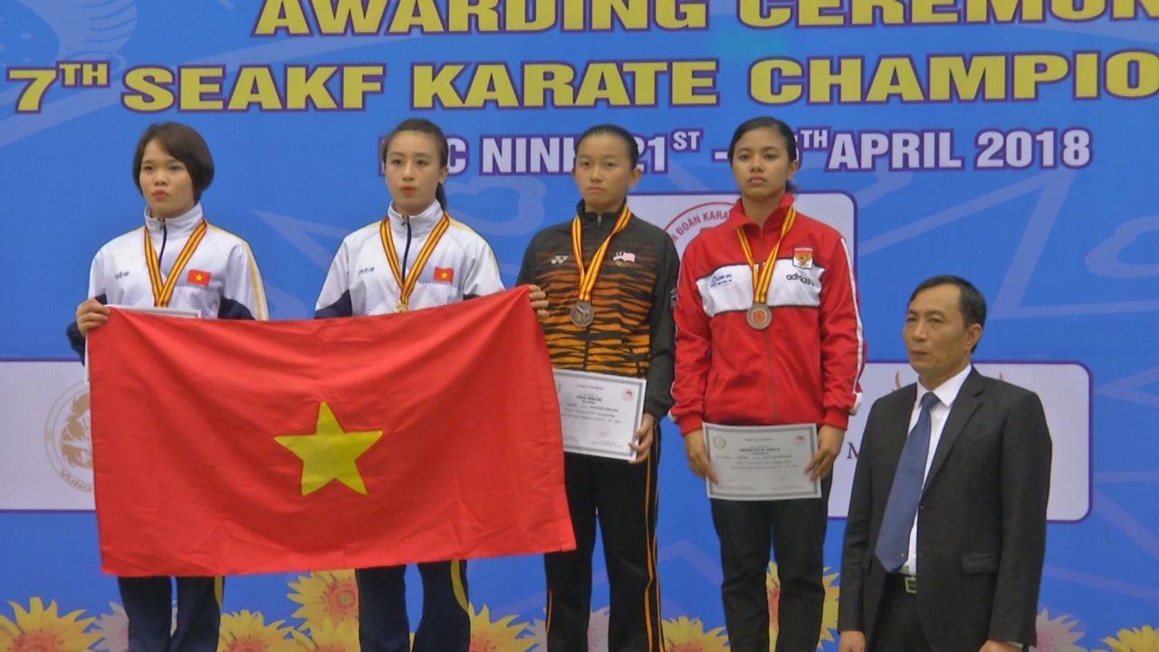 Bế mạc Giải Karate Đông Nam Á tại Bắc Ninh