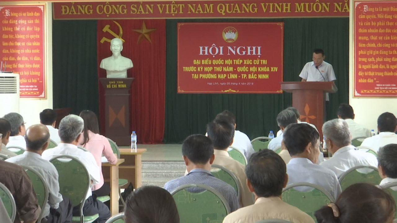 Đoàn Đại biểu Quốc hội tiếp xúc cử tri  chuẩn bị cho kỳ họp thứ Năm, Quốc hội khóa XIV