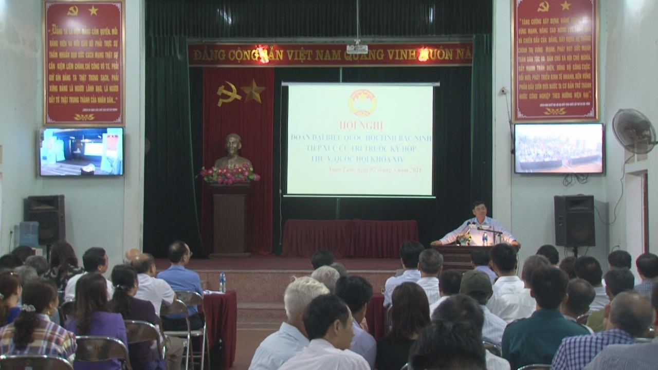 Đoàn đại biểu Quốc hội tỉnh tiếp xúc cử tri xã Xuân Lâm, huyện Thuận Thành