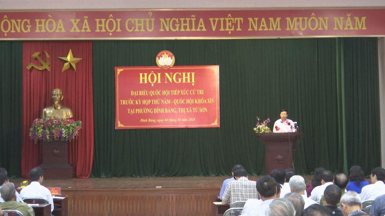 Đoàn đại biểu Quốc hội tỉnh Bắc Ninh tiếp xúc cử tri thị xã Từ Sơn