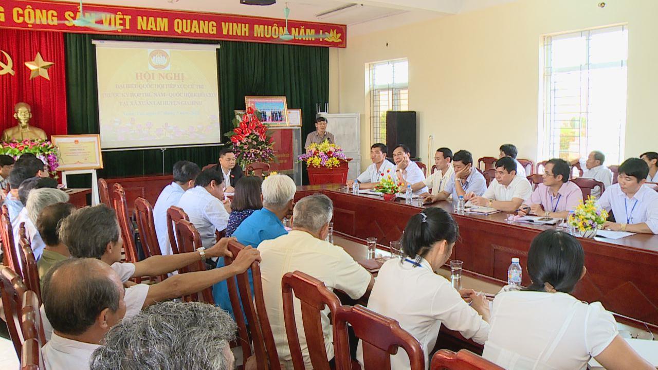 Đoàn đại biểu Quốc hội tỉnh tiếp xúc cử tri xã Xuân Lai, huyện Gia Bình