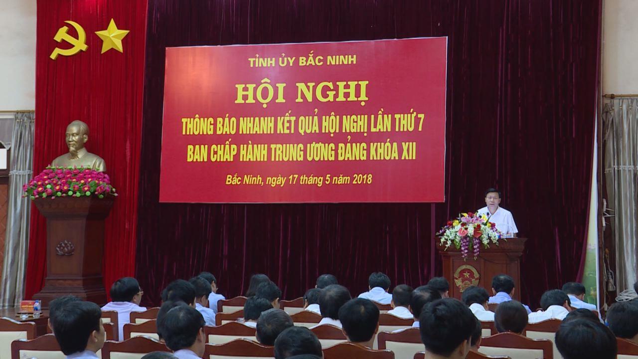 Hội nghị thông báo nhanh kết quả Hội nghị lần thứ 7, Ban Chấp hành Trung ương Đảng khóa XII