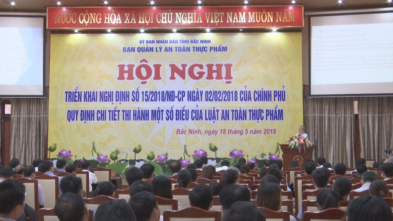 Triển khai Nghị định thi hành một số điều của Luật An toàn thực phẩm