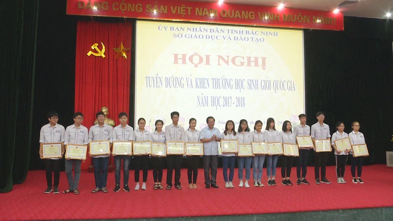Bắc Ninh, tuyên dương học sinh giỏi Quốc gia năm học 2017-2018