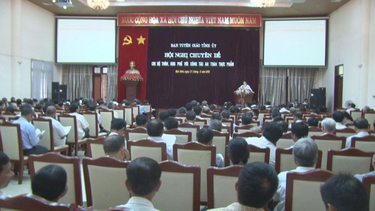 Ban Tuyên giáo Tỉnh ủy tổ chức Hội nghị về công tác an toàn thực phẩm