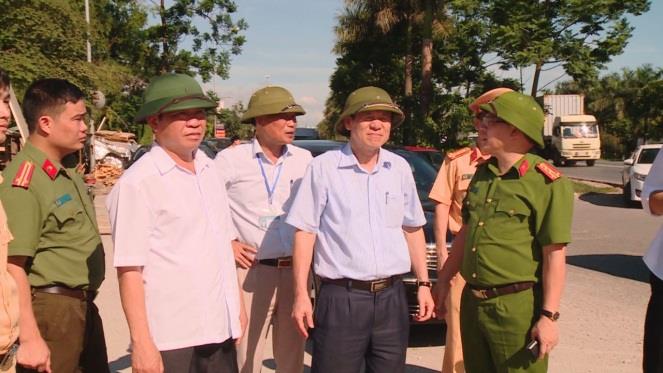 Kiểm tra ùn tắc, tai nạn giao thông tại đường gom Khu công nghiệp Quế Võ