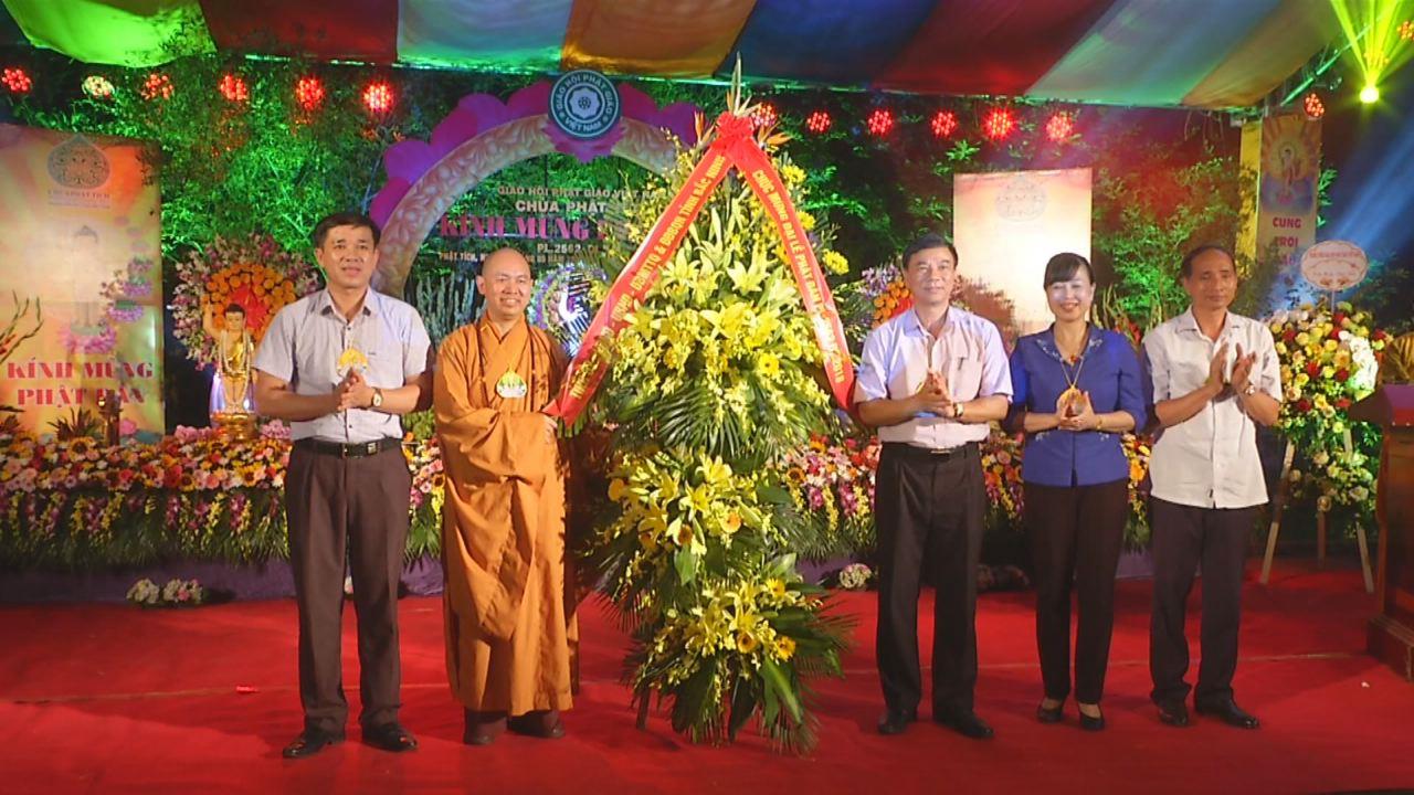 Lãnh đạo tỉnh dự Đại lễ Phật đản tại chùa Phật Tích