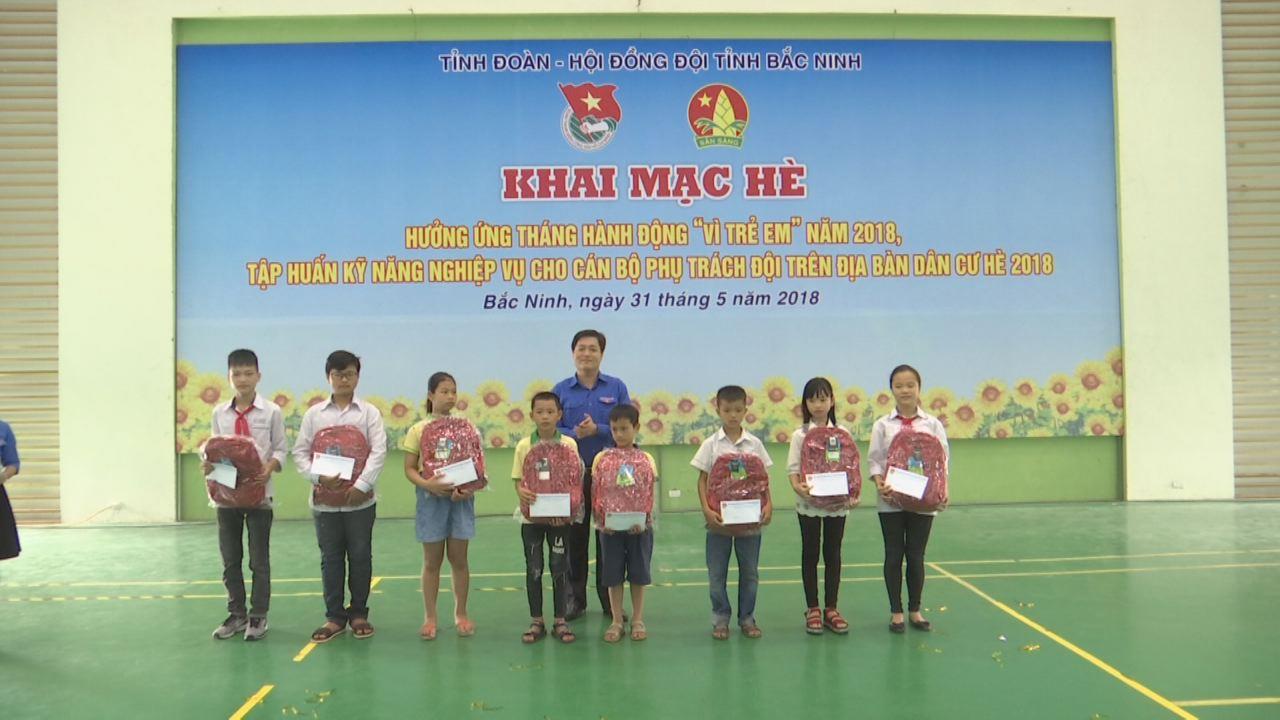 Tỉnh đoàn: Hưởng ứng tháng hành động vì trẻ em và Khai mạc hè năm 2018