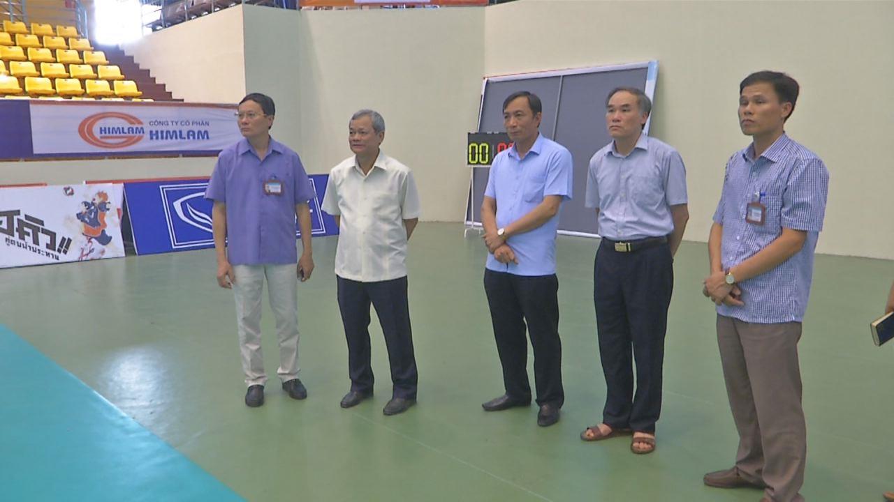 Chủ tịch UBND tỉnh kiểm tra công tác tổ chức giải Vô địch bóng chuyền U19 nữ châu Á