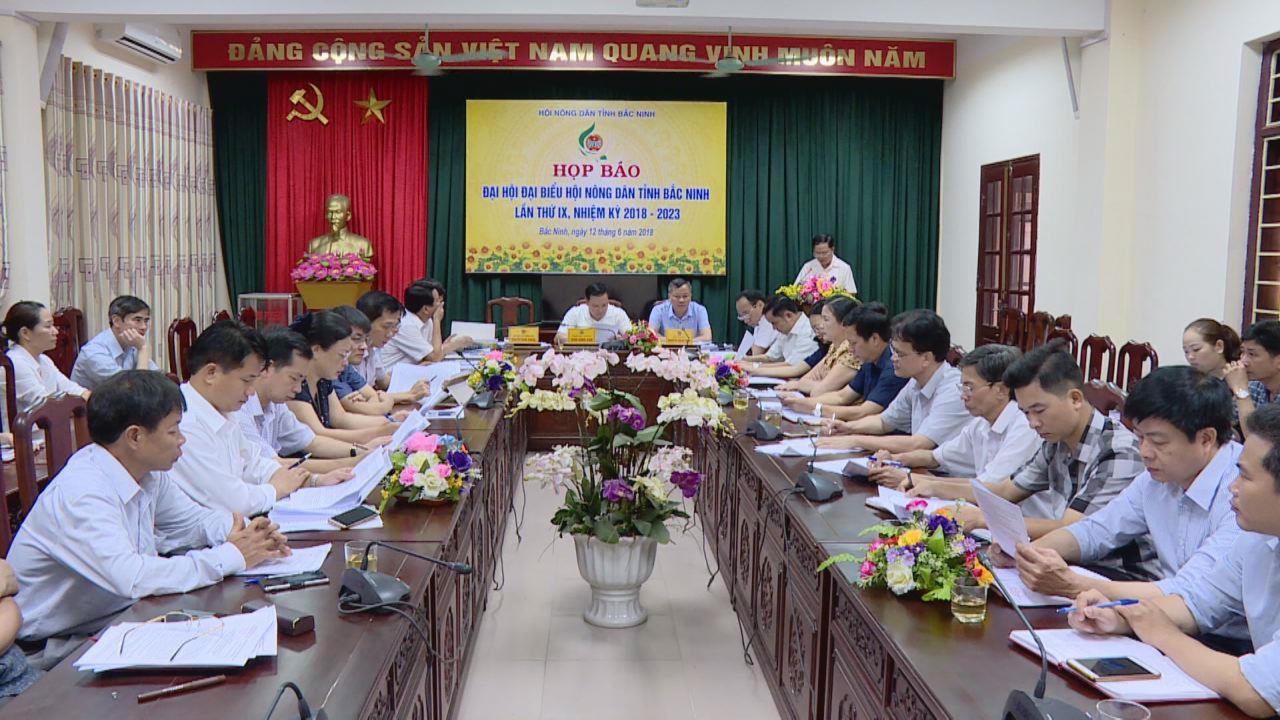 Họp báo về việc tổ chức Đại hội Đại biểu Hội Nông dân tỉnh lần thứ IX
