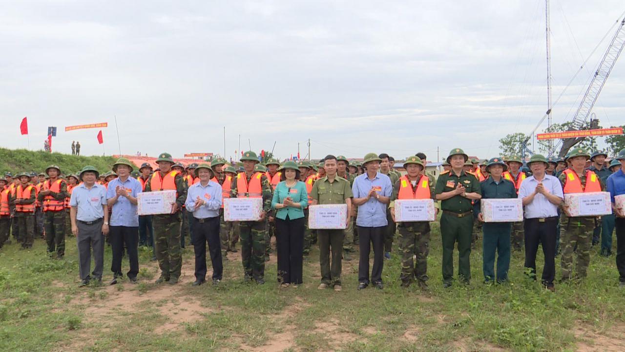 Diễn tập phòng chống thiên tai và tìm kiếm cứu nạn huyện Thuận Thành