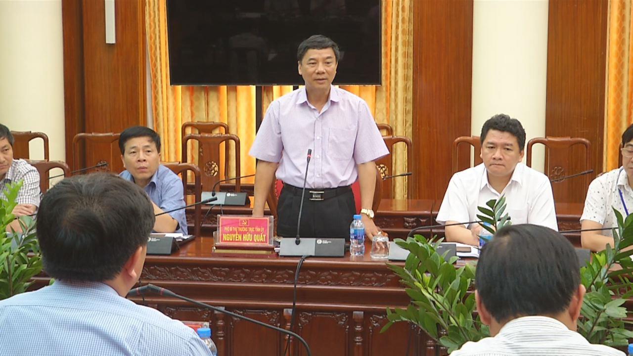 Phó Bí thư Thường trực Tỉnh ủy tiếp đoàn công tác Tỉnh ủy Hà Giang