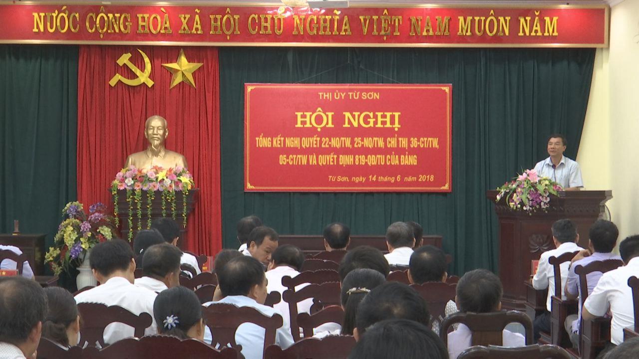 Từ Sơn tổng kết, sơ kết các Nghị quyết, Chỉ thị, Quy định của Đảng