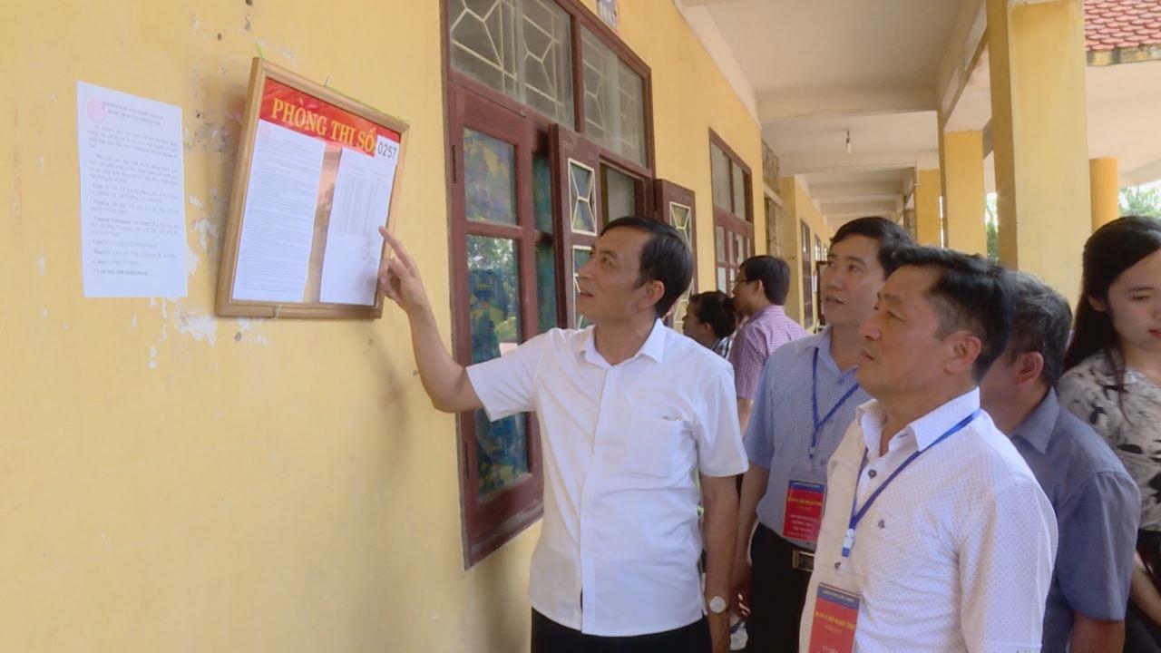Lãnh đạo tỉnh kiểm tra công tác chuẩn bị thi THPT Quốc gia năm 2018