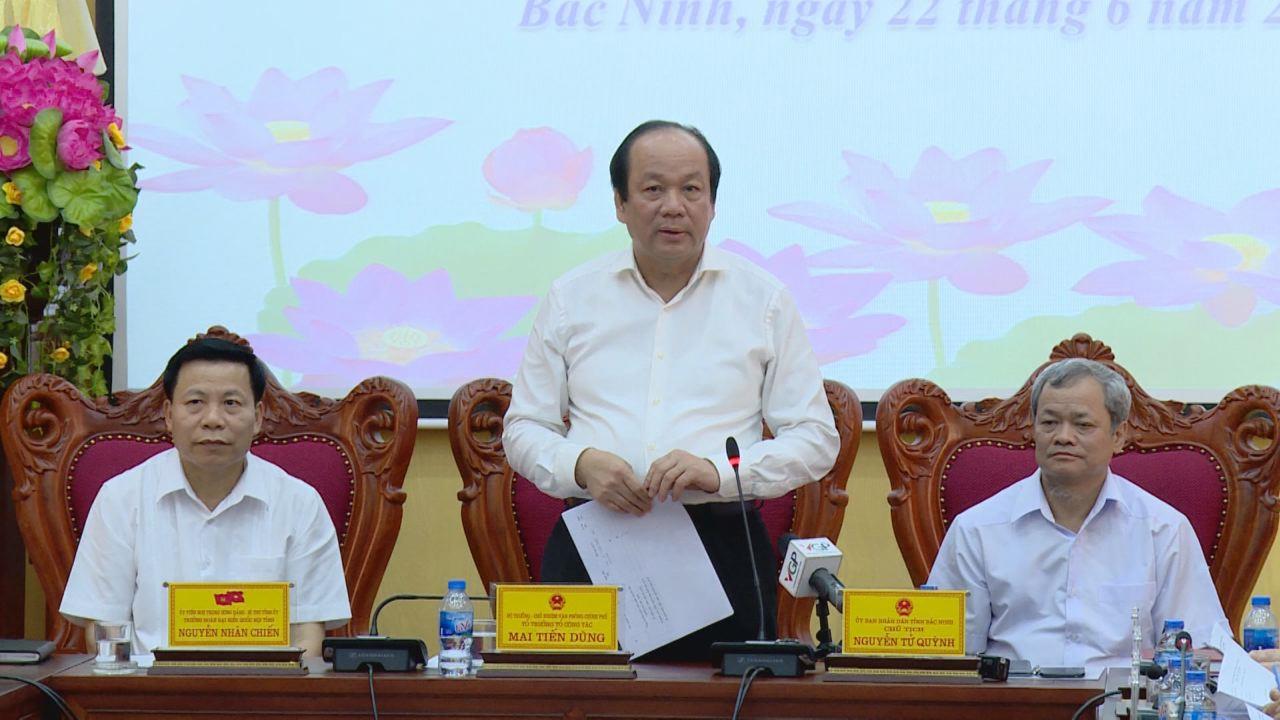 Tổ công tác của Thủ tướng Chính phủ làm việc tại Bắc Ninh