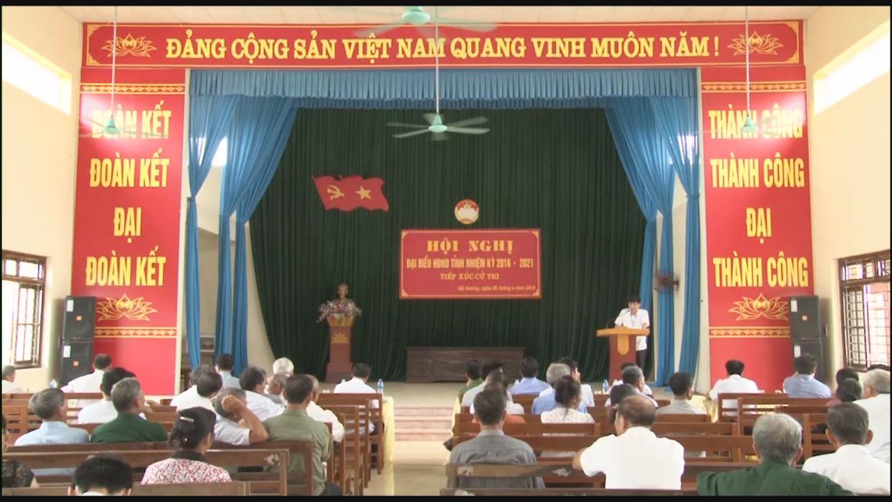 Đại biểu HĐND tỉnh tiếp xúc cử tri xã Mỹ Hương, Lương Tài