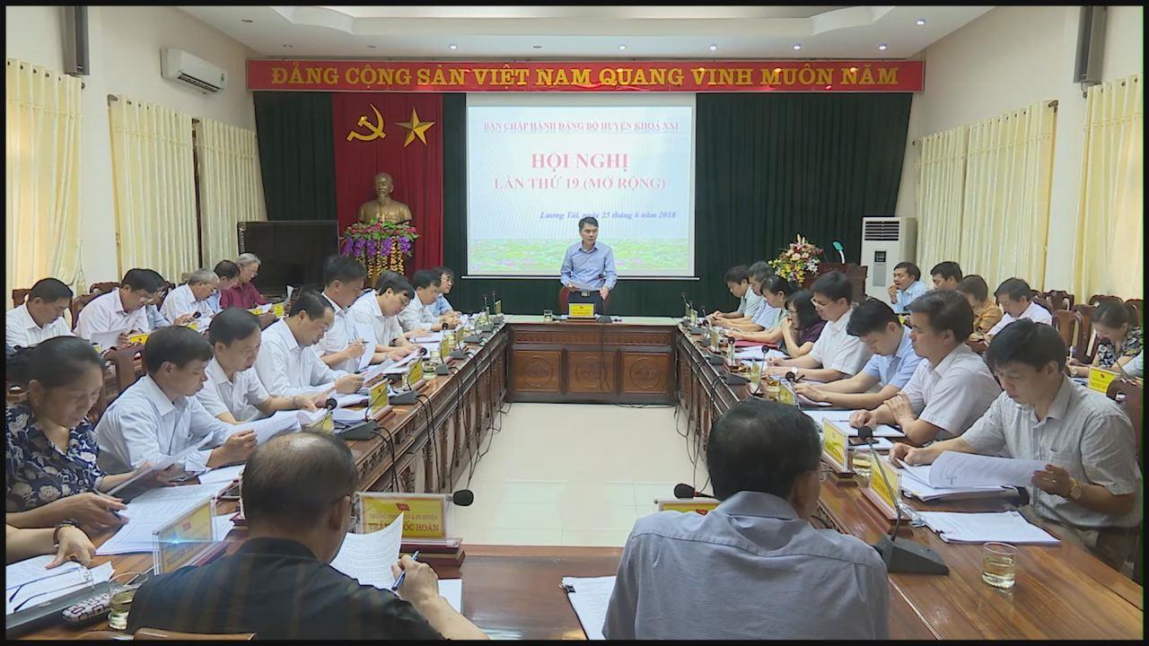 Hội nghị BCH Đảng bộ huyện Lương Tài khóa XXI Hội nghị lần thứ 19 