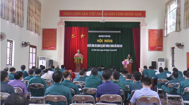 Ban CHQS thành phố Bắc Ninh sơ kết công tác quân sự,  quốc phòng địa phương 6 tháng đầu năm 2018