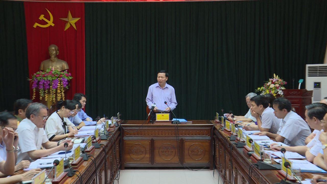 Đoàn công tác của tỉnh làm việc tại huyện Lương Tài