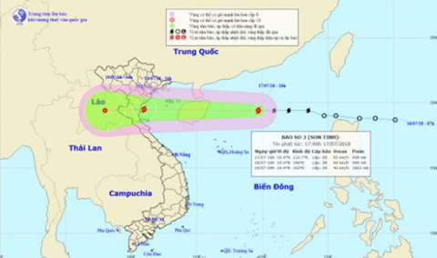 TIN BÃO KHẨN CẤP  Cơn bão số 03 (Sơn-Tinh)
