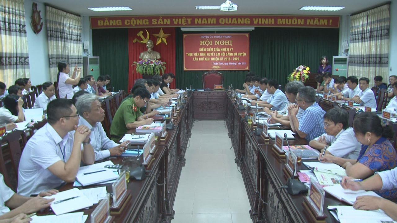 Thuận Thành kiểm điểm giữa nhiệm kỳ Đại hội Đảng bộ huyện lần thứ XXII