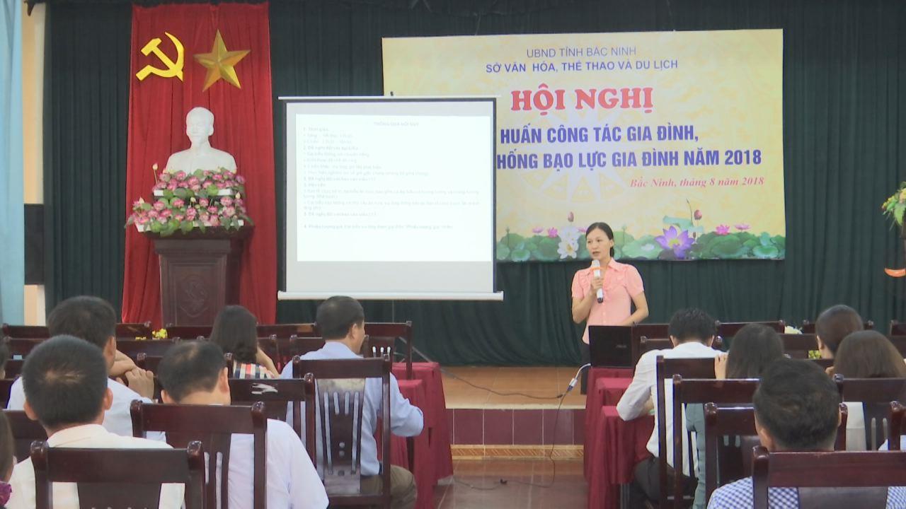 Tập huấn công tác gia đình, phòng chống bạo lực gia đình năm 2018
